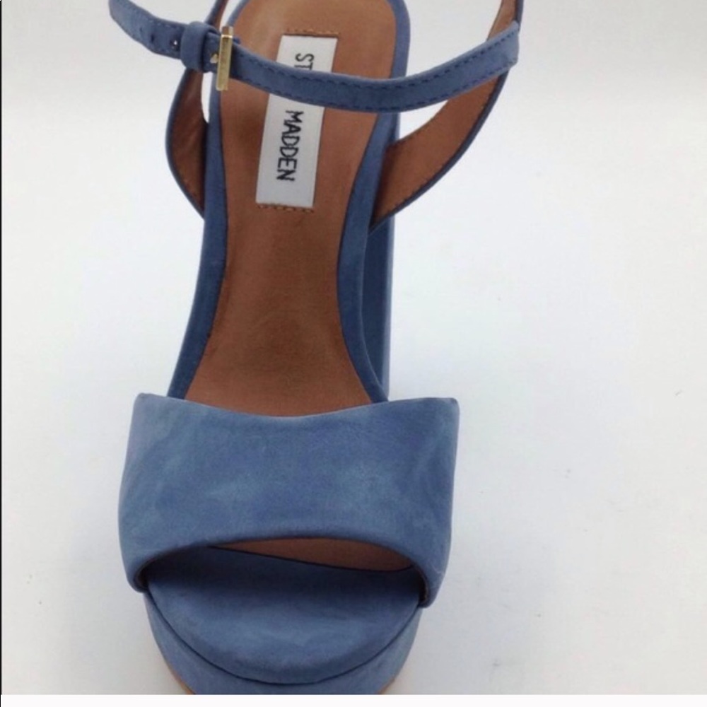 Steve Madden Blue Chunky high heels - Picture 3 of 3